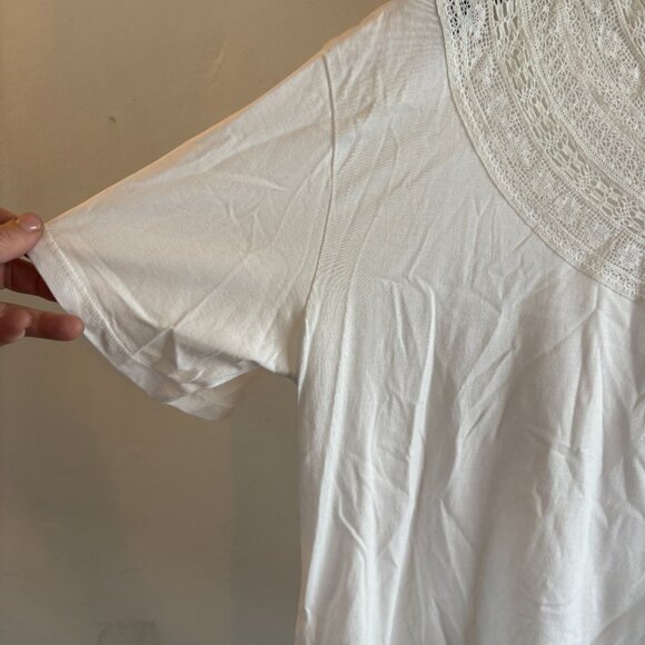 The Kooples Crochet Bib Neckline T-shirt - Picture 3 of 8